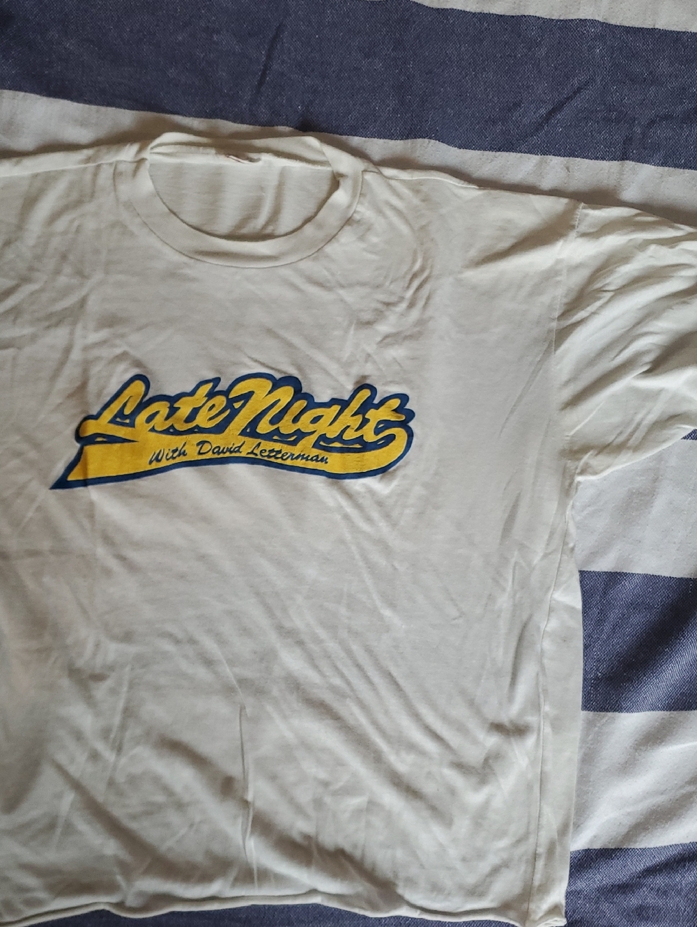 Vintage Late Night With David Letterman Cropped T